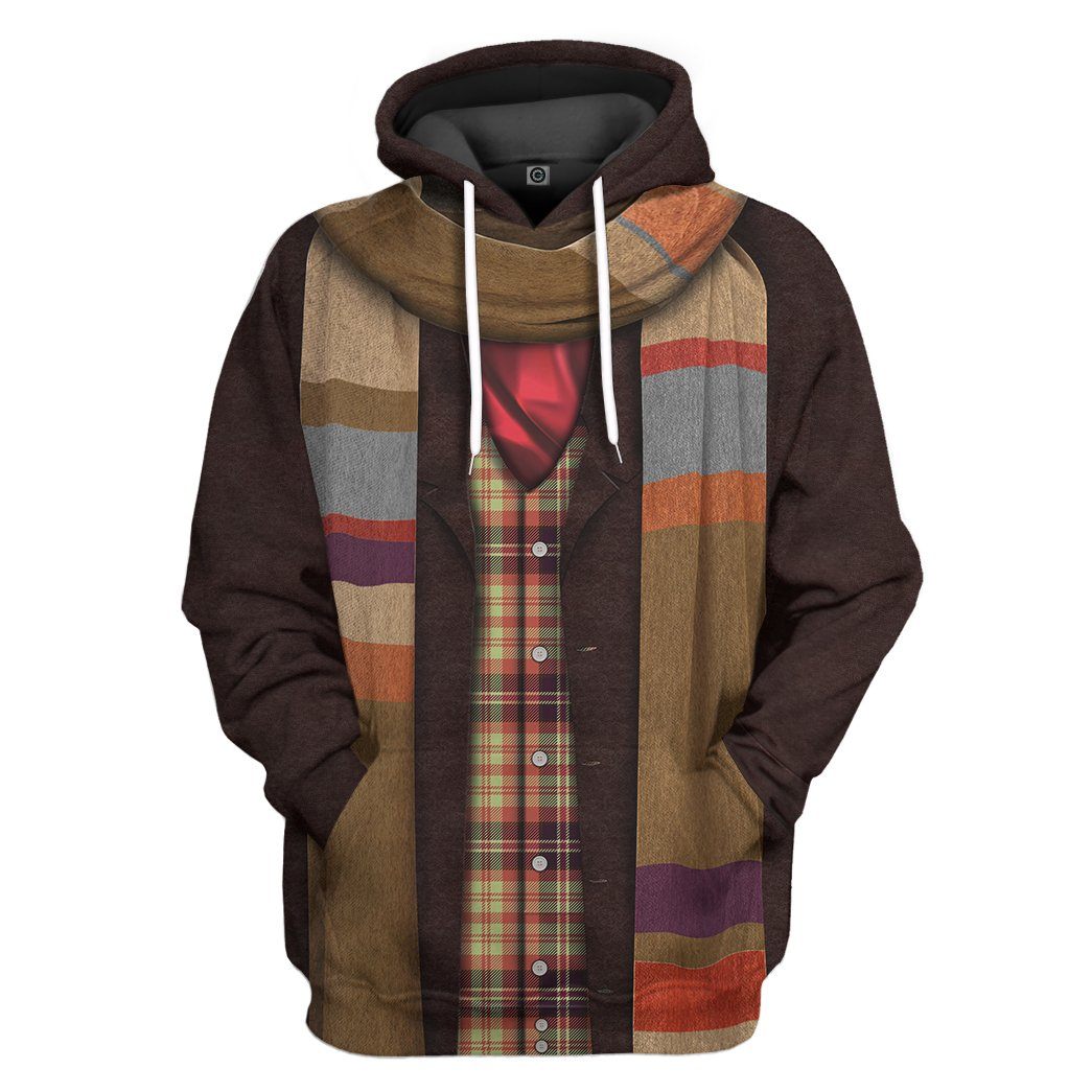 4th Doctor Who All Over Print T-Shirt Hoodie Fan Gifts Idea