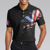 Black American Flag Bowling Polo Shirt 4
