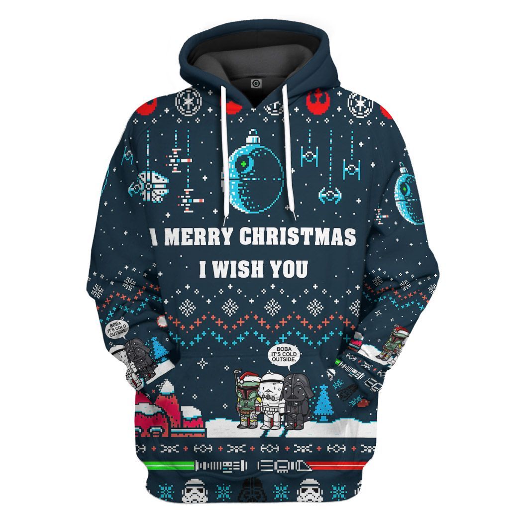 A Merry Christmas I Wish You All Over Print T-Shirt Hoodie Apparel