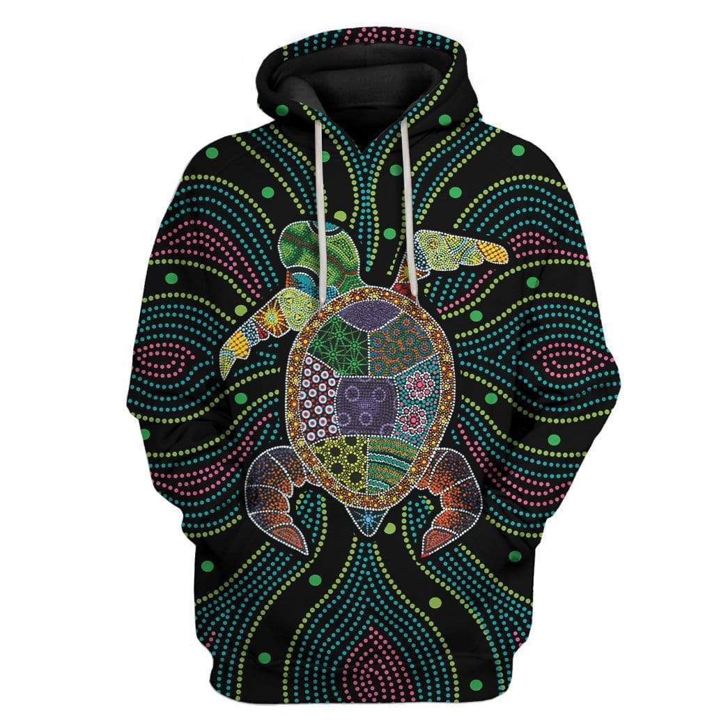 Aboriginal Turtle Custom T-Shirts Hoodie Apparel
