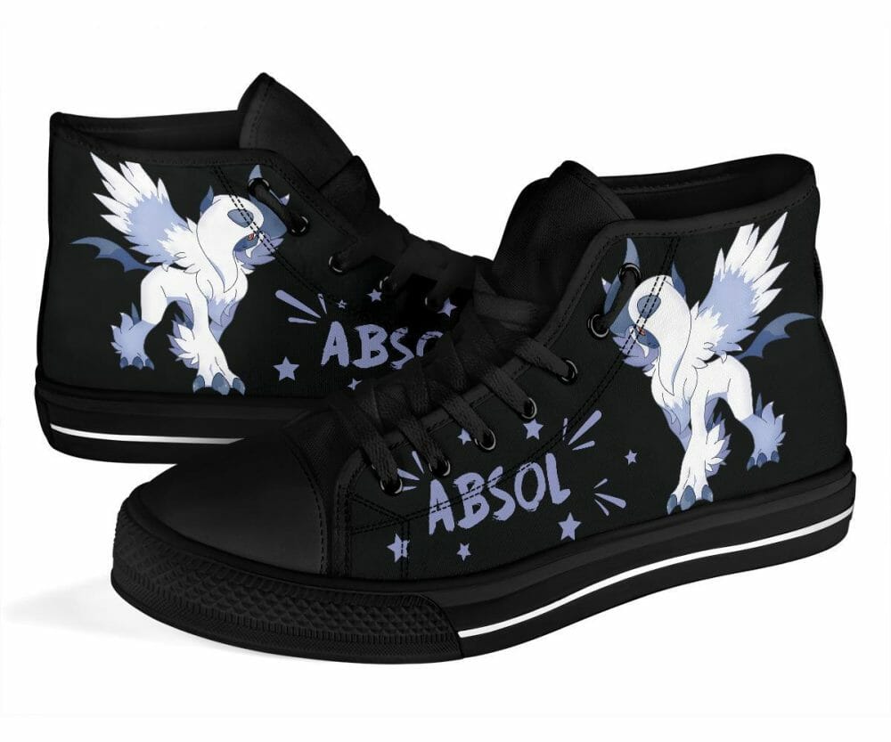 Absol Sneakers High Top Shoes Fan Gifts Idea
