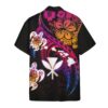 amazing polynesian hawaii frangipani flower custom short sleeve shirt b82mi