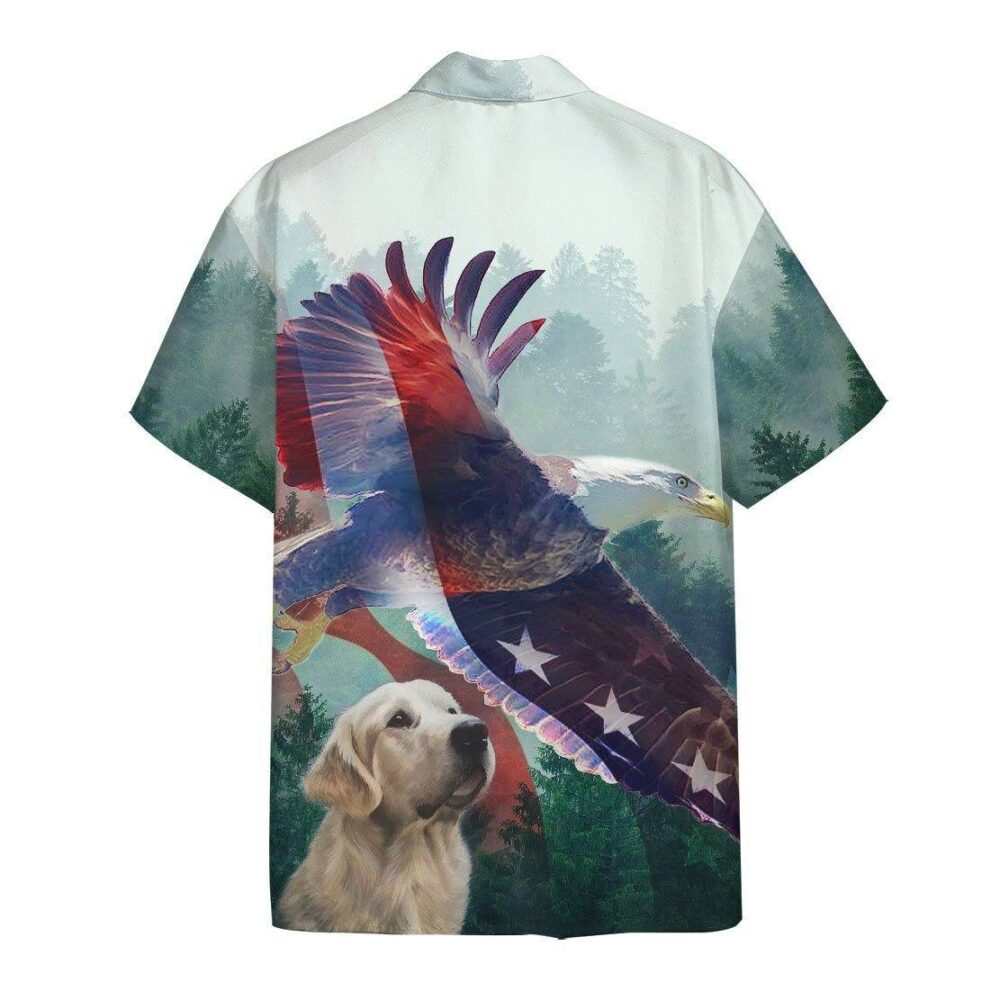 American Eagle And Dog Hawaii Shirt