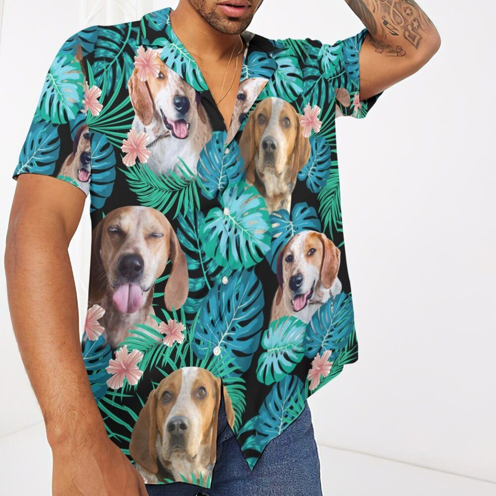 American English Coonhound Dog Summer Custom Short Sleeve Shirt