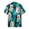 american eskimo dog summer custom short sleeve shirt xn9ap
