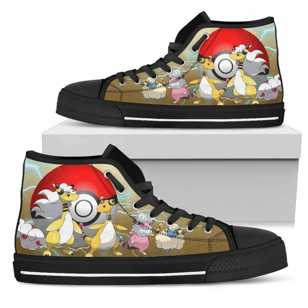 Ampharos Sneakers High Top Shoes