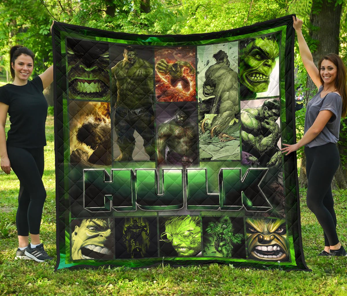 Angry Hulk Swamp Thing Premium Quilt Blanket Movie Home Decor Custom For Fans