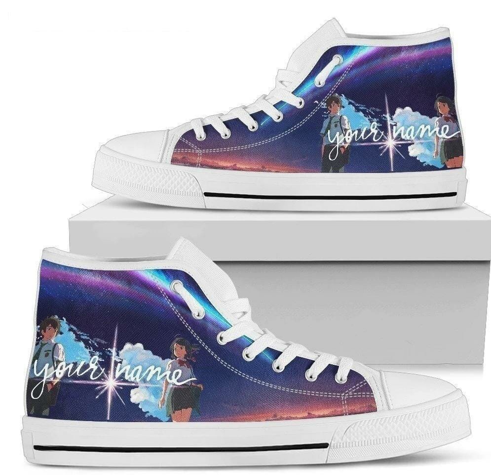 Anime Your Name Sneakers High Top Shoes Fan Gift Idea