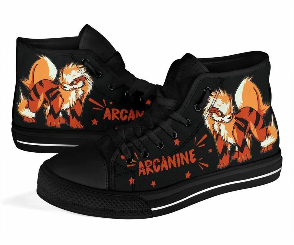 Arcanine Sneakers High Top Shoes Gift Idea