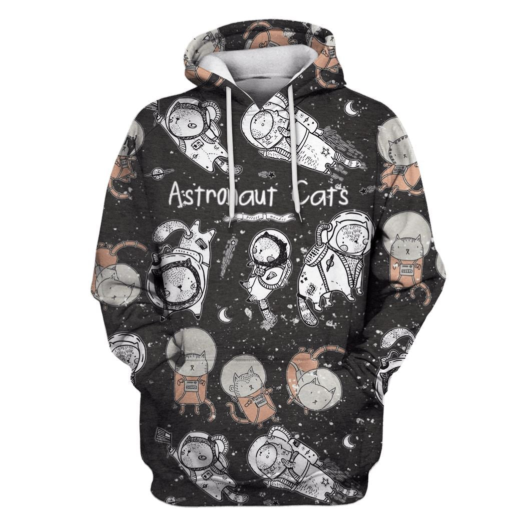 Astronaut Cat OuterSpace Custom T-Shirt Hoodie Apparel