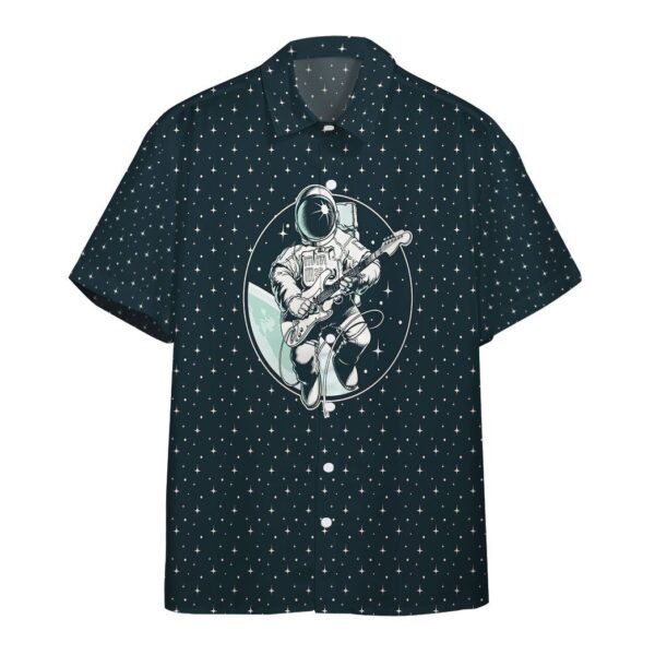 Astronaut Playing Guitar Custom Hawaii Shirt