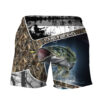 bass fishing skin camo custom short sleeve shirt he7co