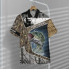 bass fishing skin camo custom short sleeve shirt rbp9q