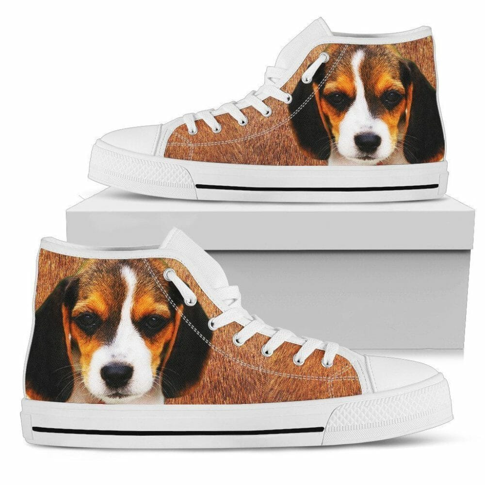 Beagle Shoes High Top Dog Lover For Women