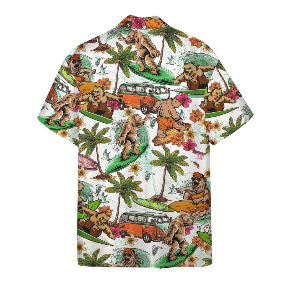Bear Surfing Hawaii Shirt