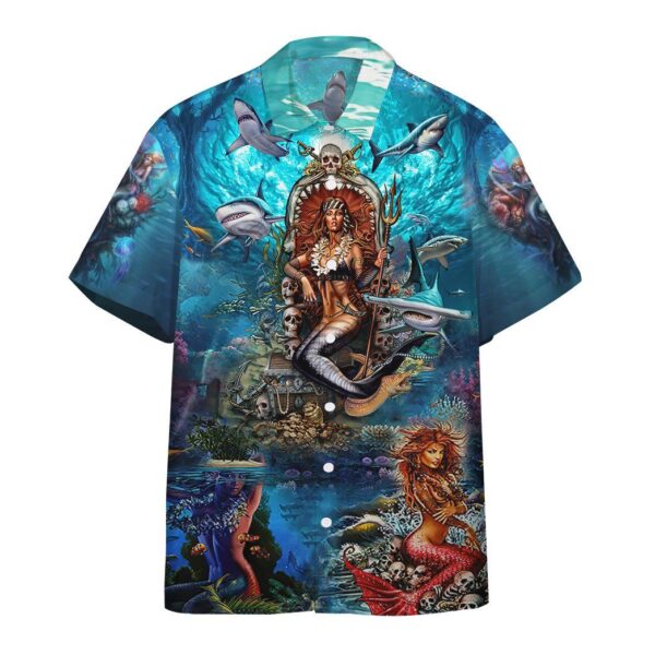 Beautiful Mermaid In The Ocean Custom Short Sleeve Shirt