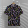 beautiful violet cornflowers and hummingbirds custom hawaii shirt qmby5