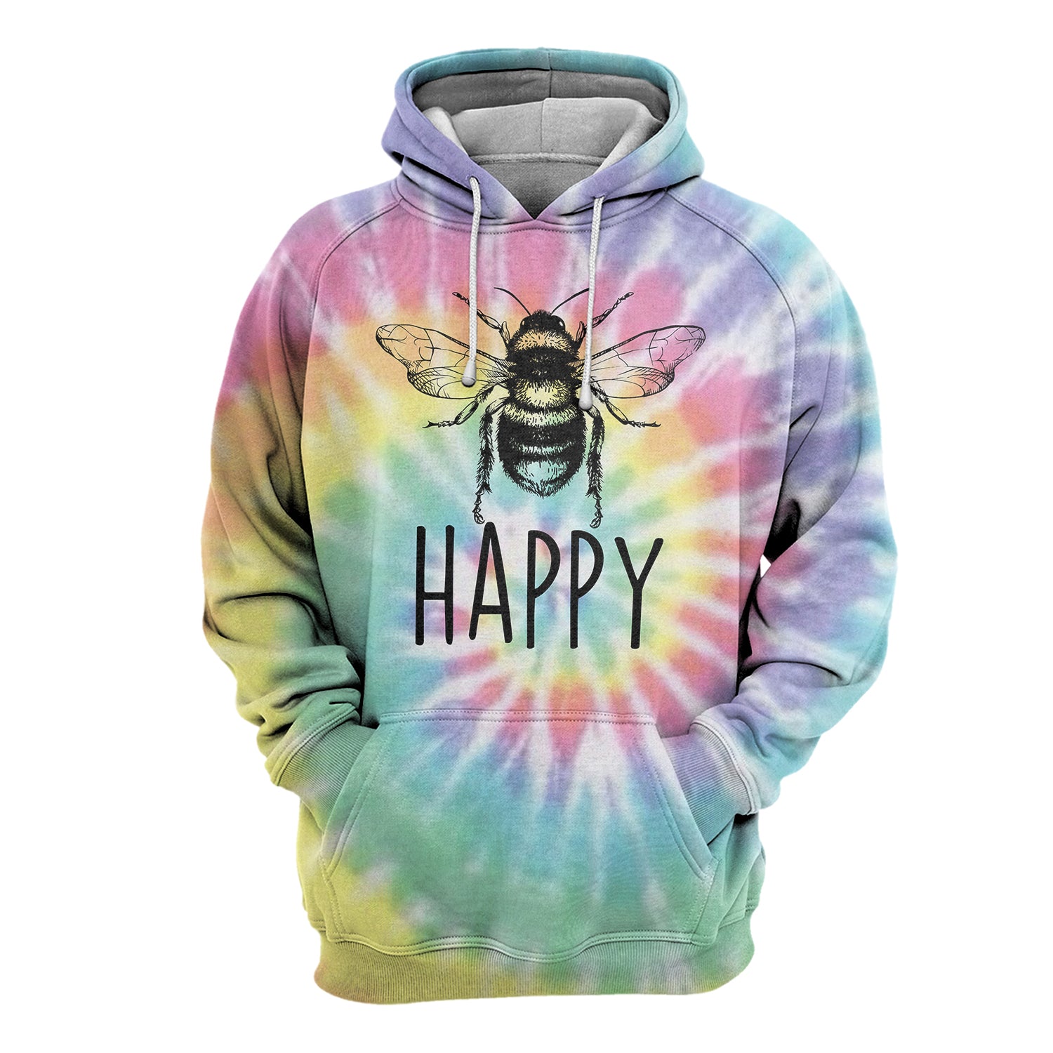 Bee Tie-Dye Unique All Over Print T-Shirt Hoodie Gift Ideas