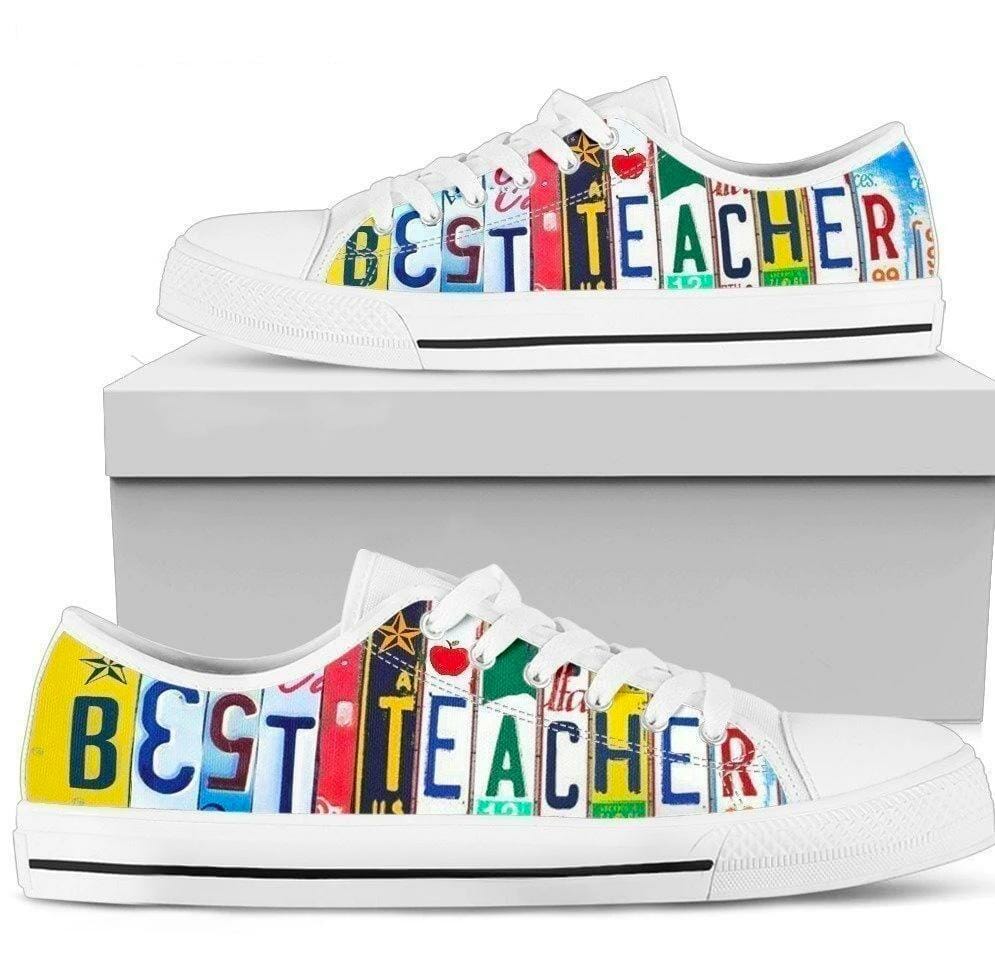 Best Teacher Women Sneakers Style Gift Idea