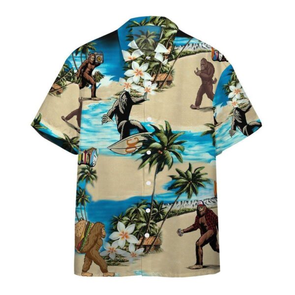 Bigfoot Vacation Custom Name Hawaii Shirt