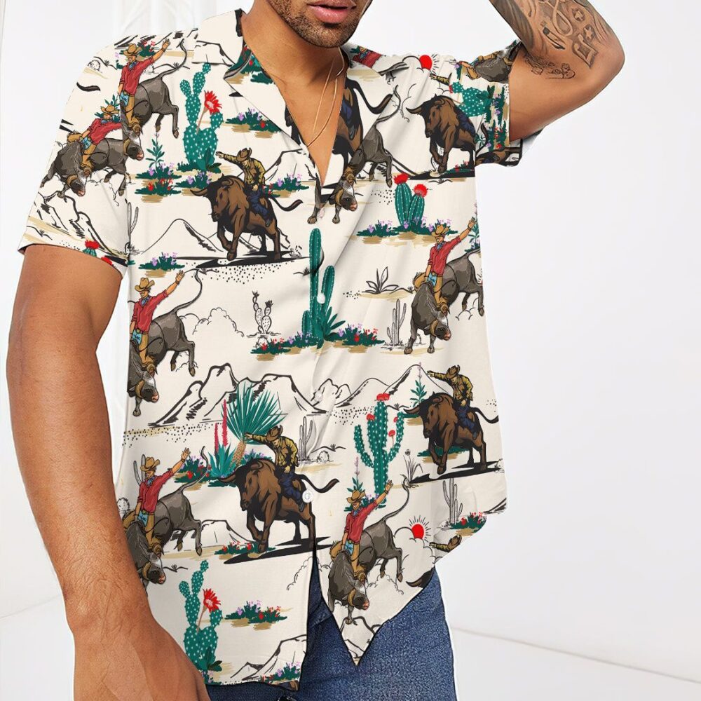 Bull Riding Hawaii Shirt