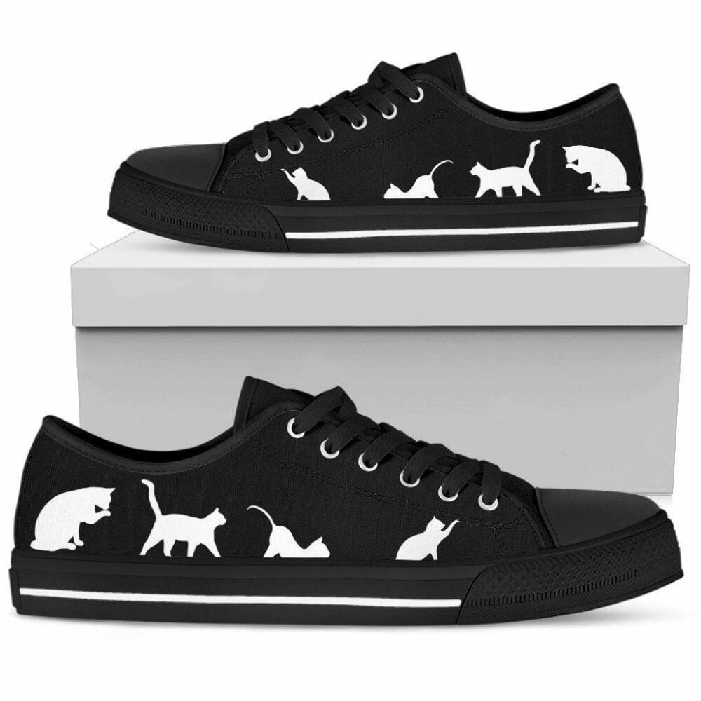 Cats Lover Women Sneakers Low Top Shoes Gift Idea