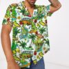 Dinosaur Surfing Custom Hawaii Shirt Dwuag