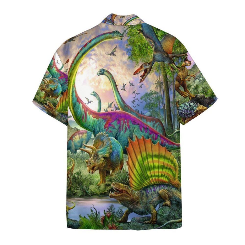 Dinosaurs Park Hawaii Custom Short Sleeve Shirts