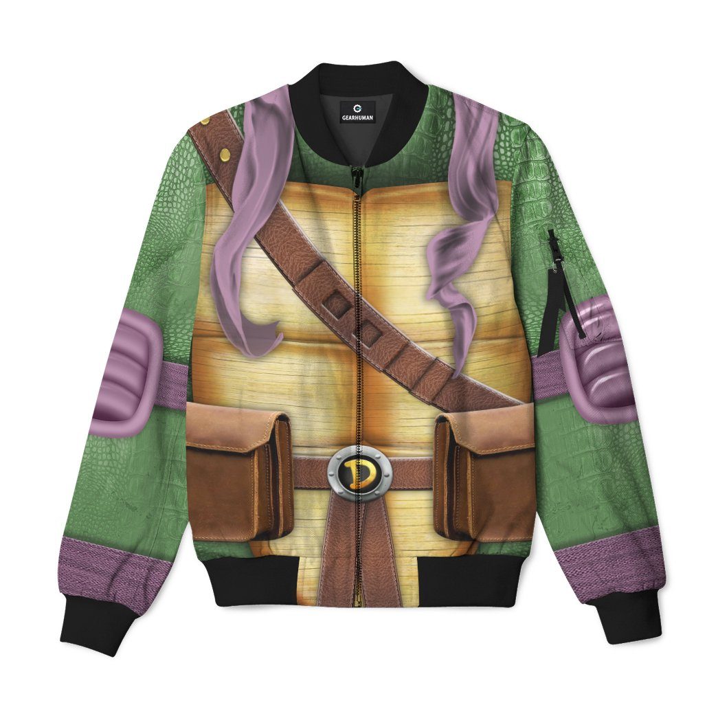 Donatello TMNT Don Donnie Cosplay Custom Bomber Jacket
