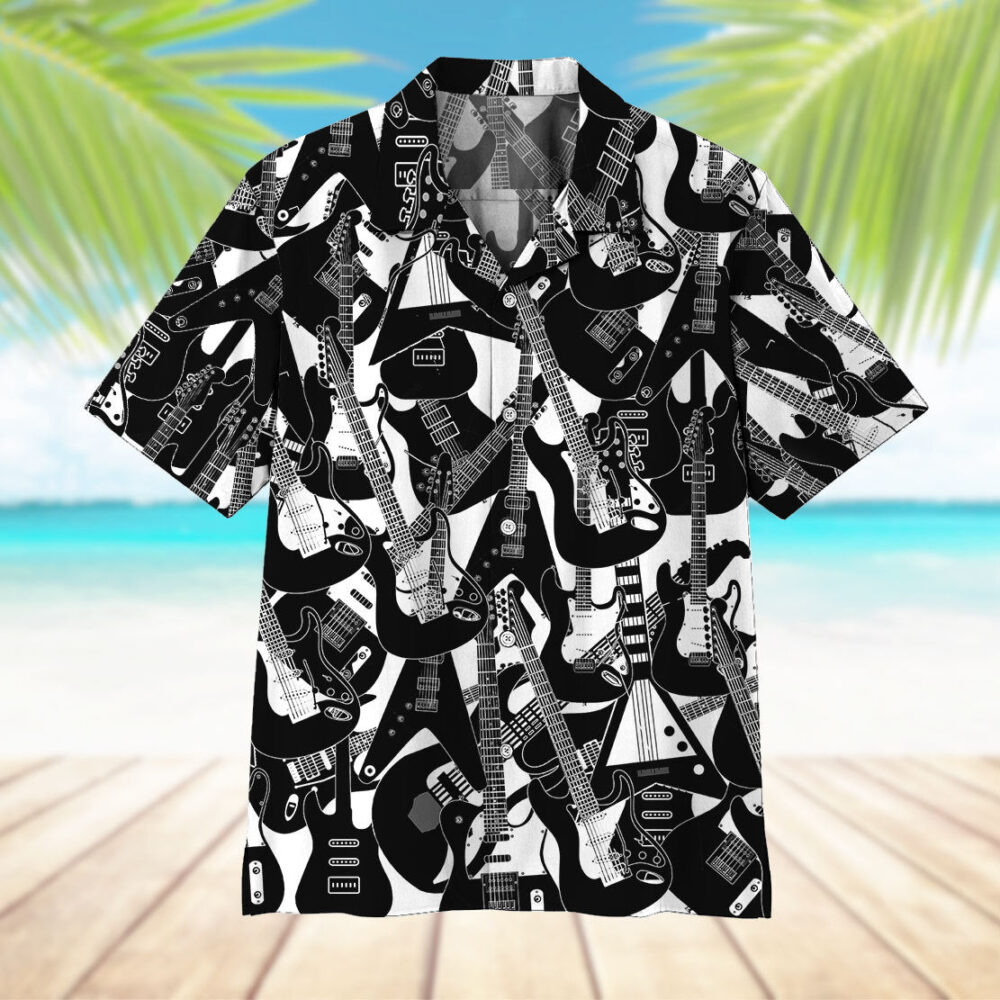 Electric Guitar Hawaii Shirt