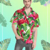 Flamingo Hawaii Shirt Vwld8