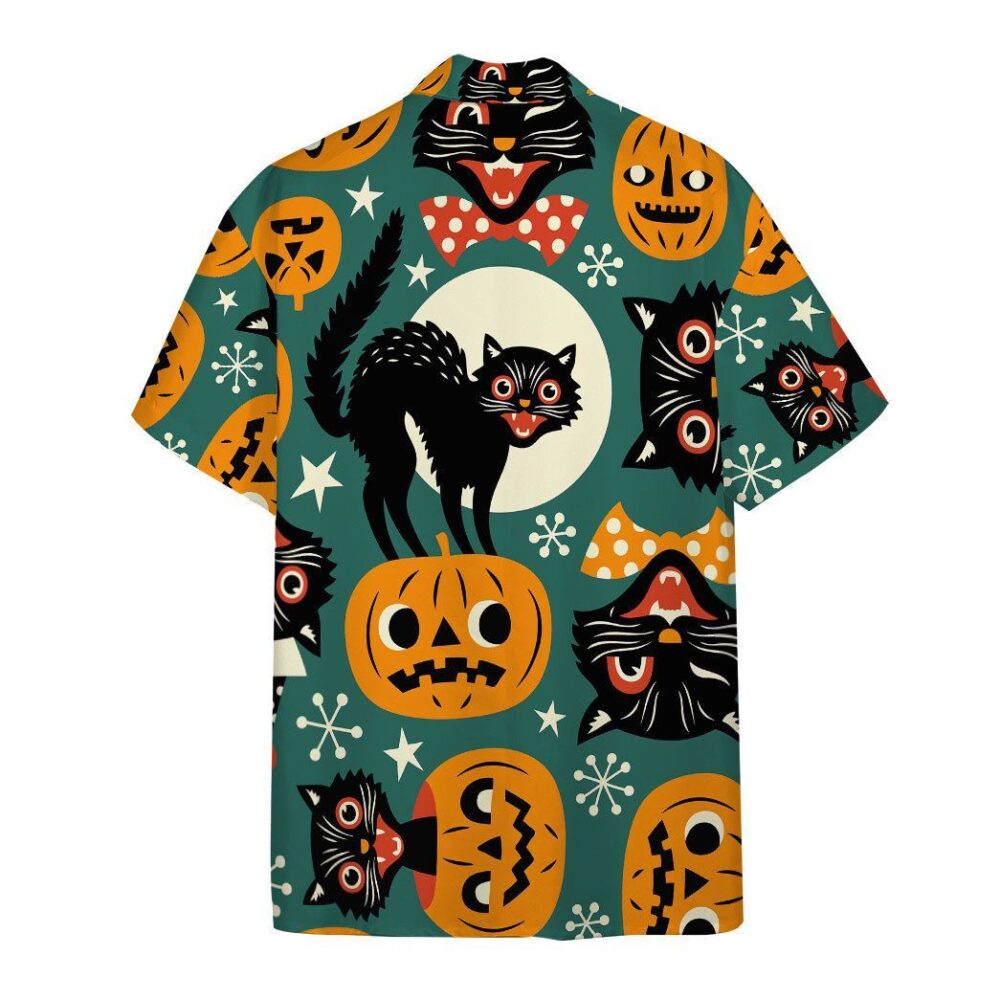 Halloween Black Cats Custom Hawaiian Shirt
