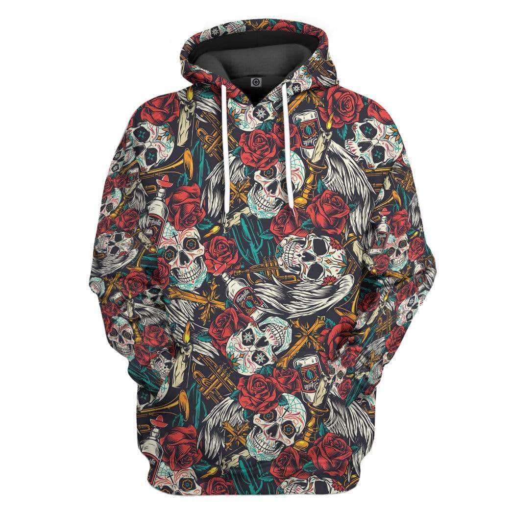 Halloween Day Of The Dead Custom Hoodie Apparel