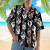 Husky American Flag Hawaii Shirt Acopd