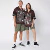 King Skull Heart Couple Custom Name Short Sleeve Shirt P04M9