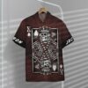King Skull Heart Couple Custom Name Short Sleeve Shirt T2C3M
