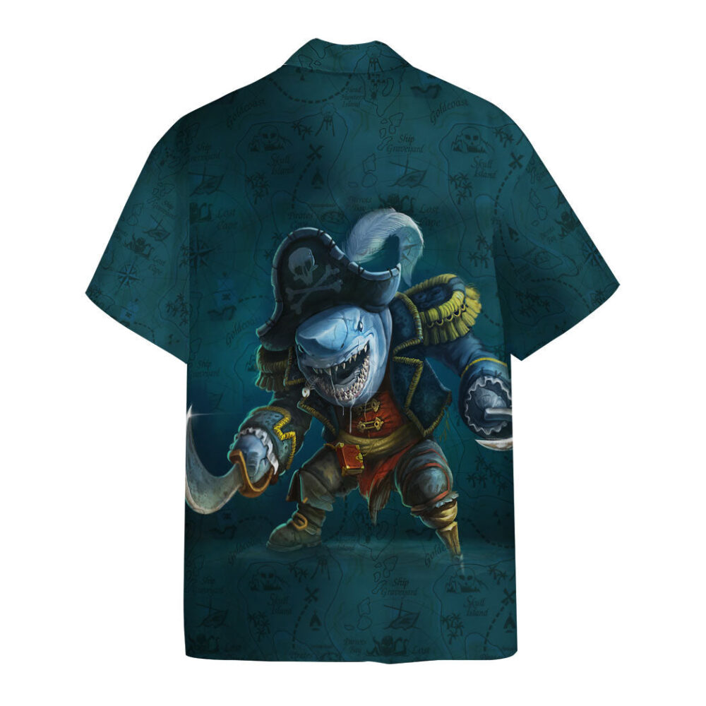 Pirate Shark Custom Hawaii Shirt