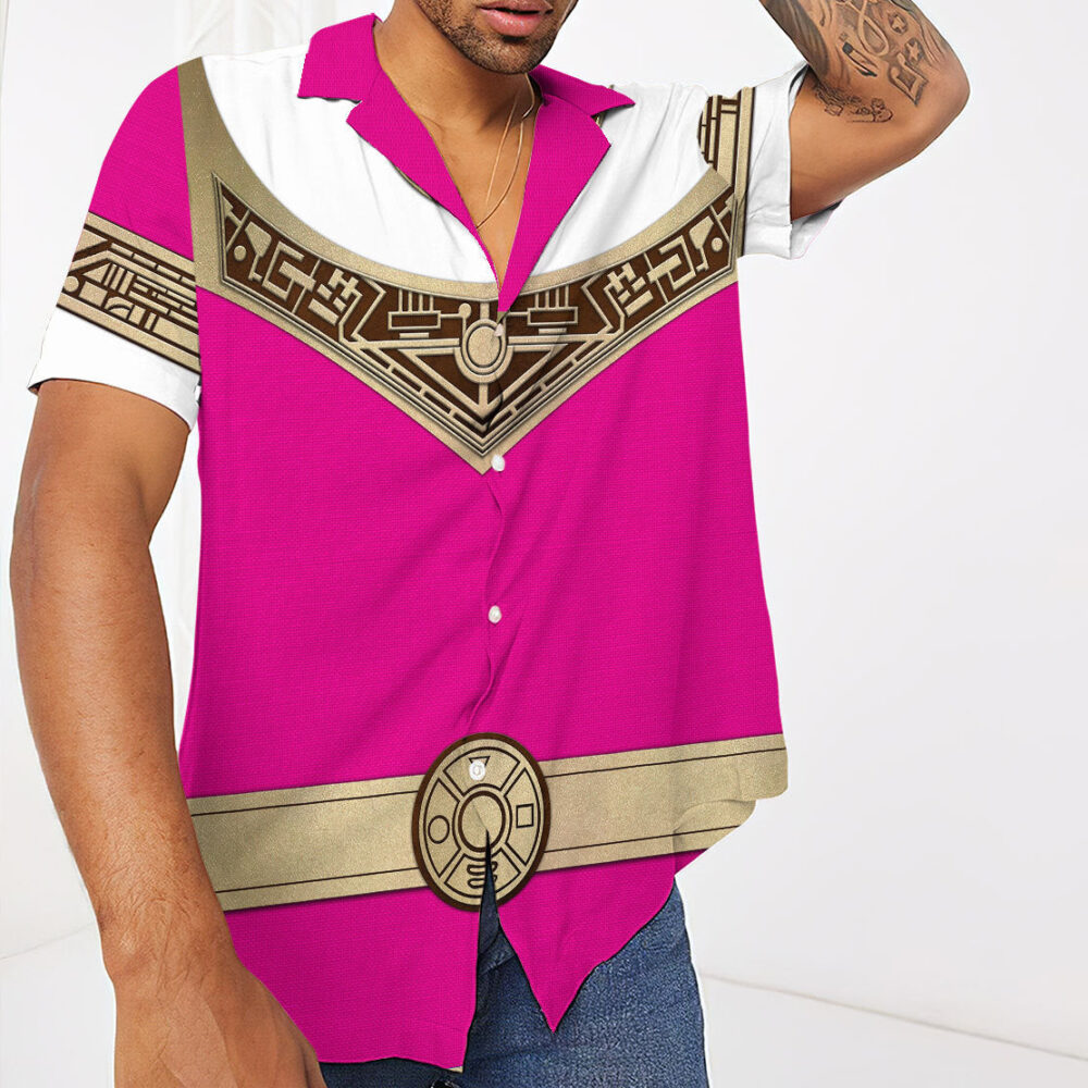 Power Ranger Zeo Pink Hawaii Shirt