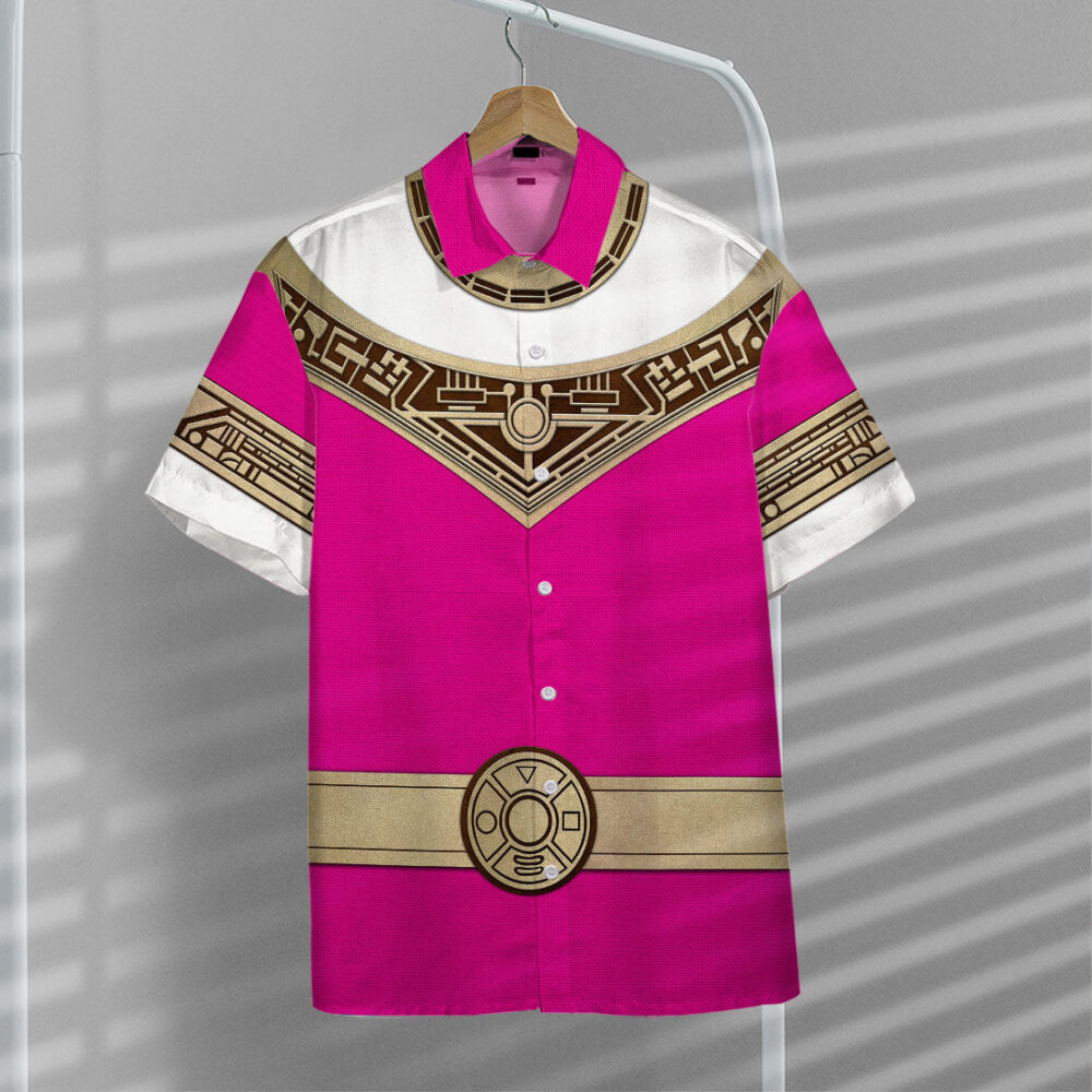 Power Ranger Zeo Pink Hawaii Shirt