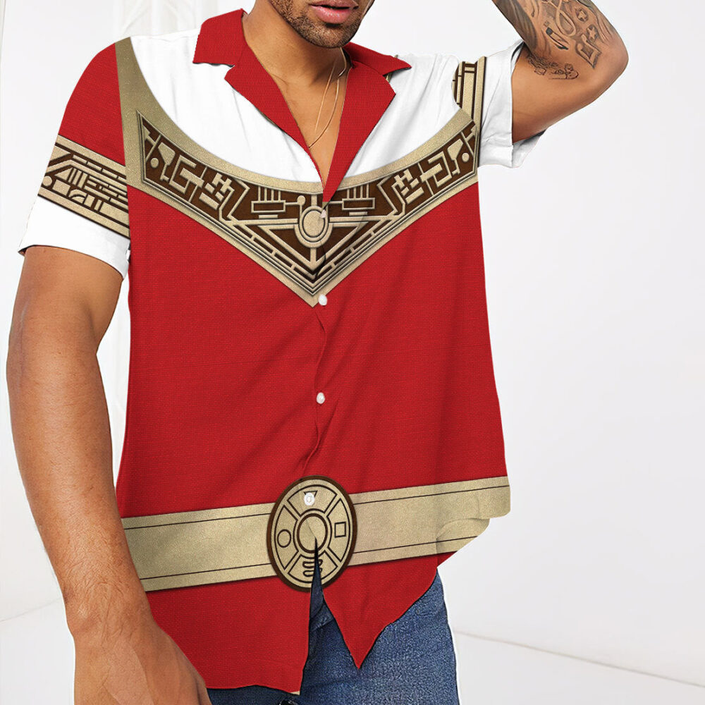 Power Ranger Zeo Red Hawaii Shirt