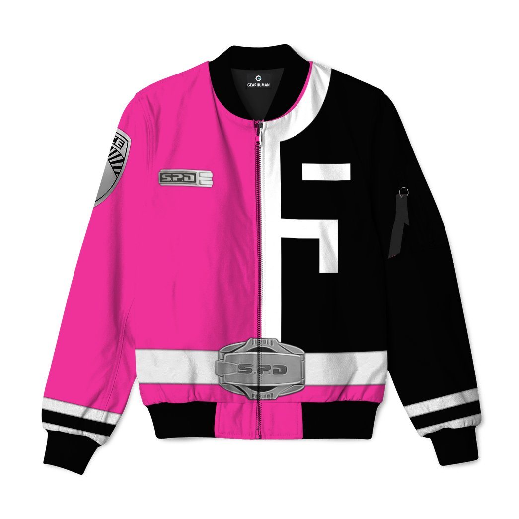 Power Rangers SPD Pink Custom Bomber Jacket