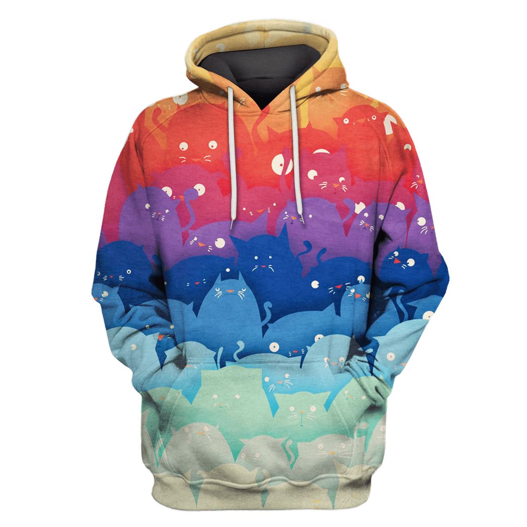 Rainbow Cats Custom T-Shirt Hoodie Apparel