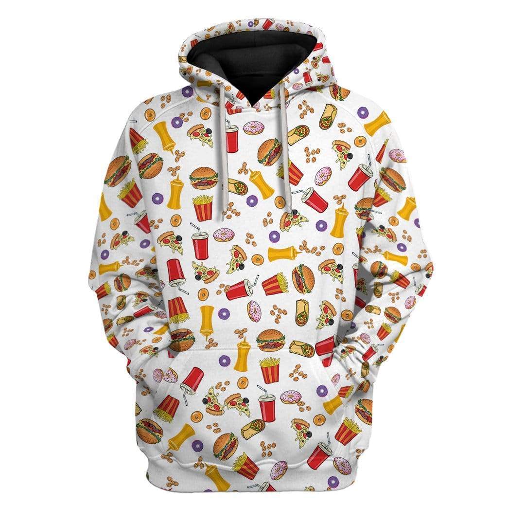 Retro Junk Food Custom Hoodie Apparel