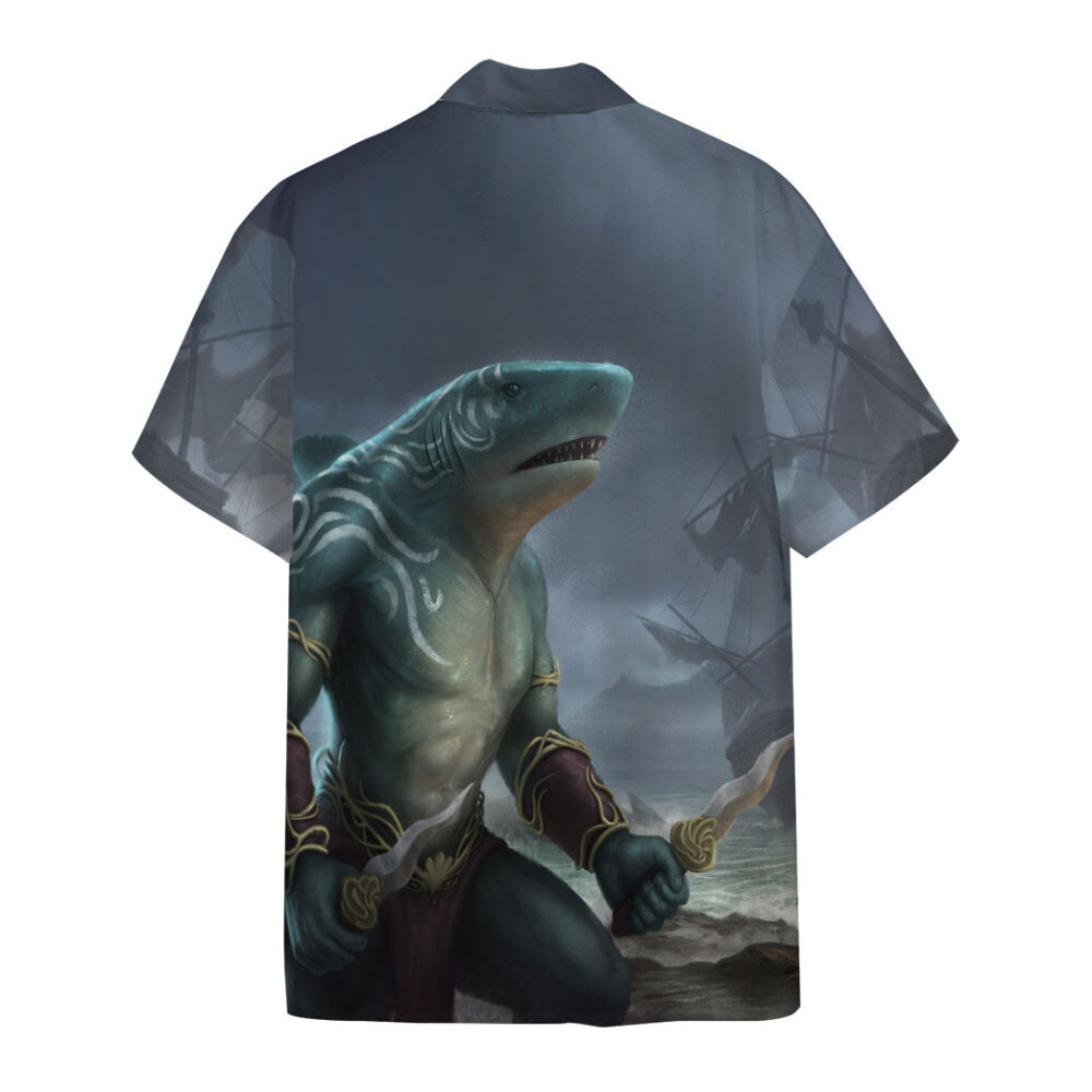 Shark Pirate Warrior Custom Hawaii Shirt