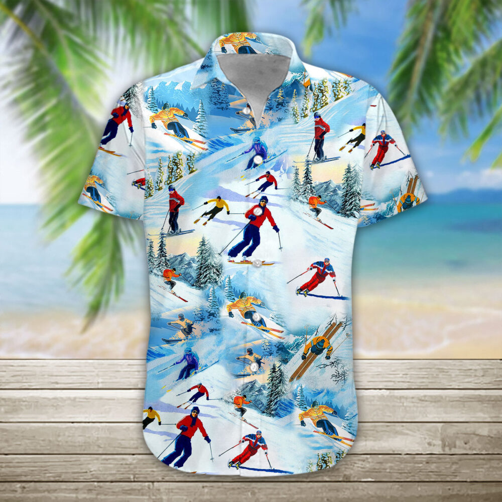 Skiing Custom Hawaii Shirt