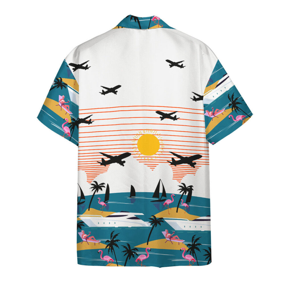 Summer Beach Flamingo Hawaii Shirt