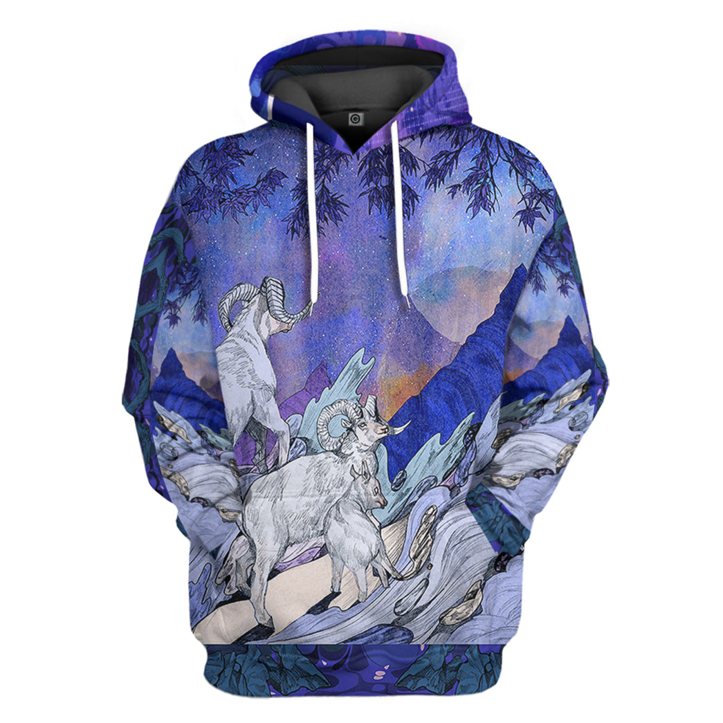 The Bright Side Of Aries All Over Print T-Shirt Hoodie Apparel