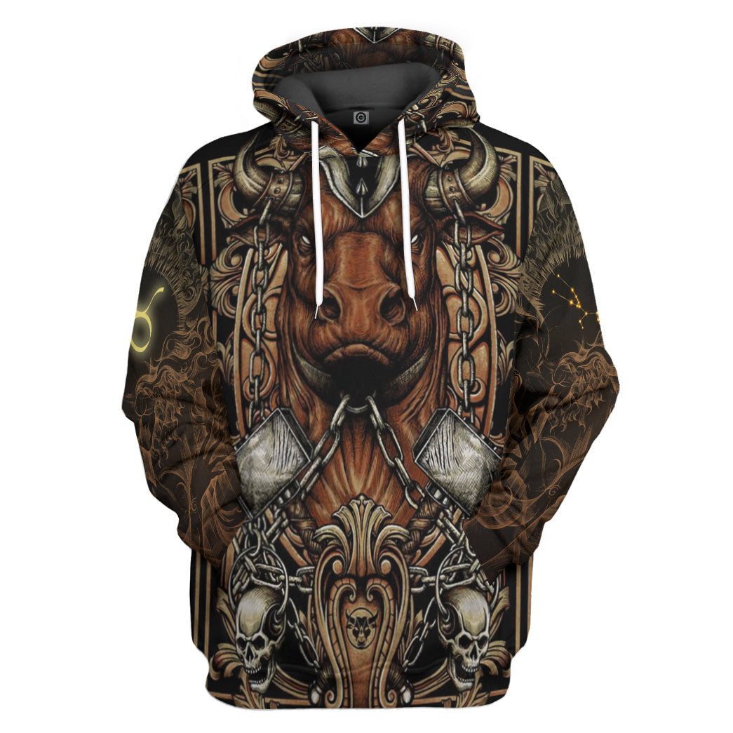 The Dark Side of Taurus All Over Print T-Shirt Hoodie Apparel