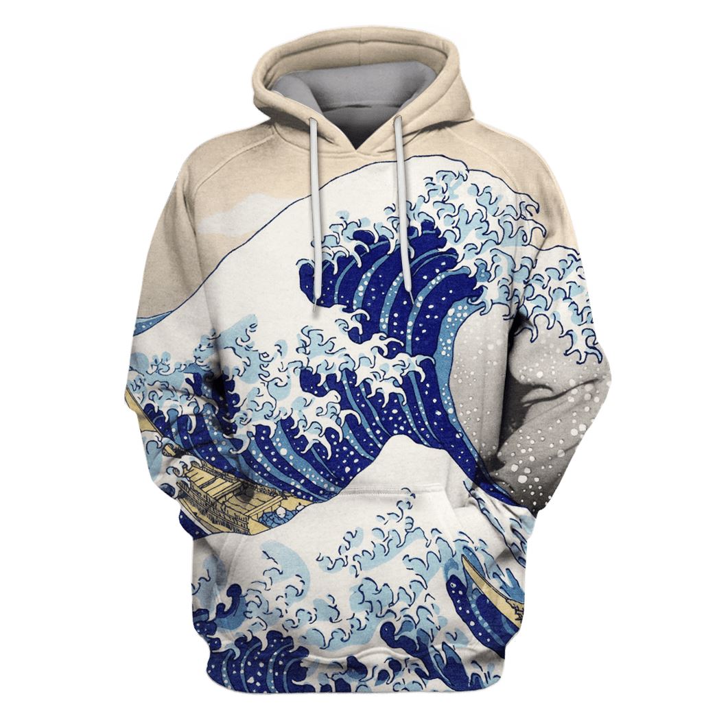 The Great Wave Off Kanagawa Custom T-Shirt Hoodie Apparel