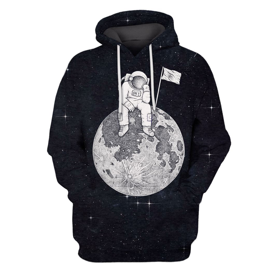 The Lonely Astronut OuterSpace Custom T-Shirt Hoodie Apparel